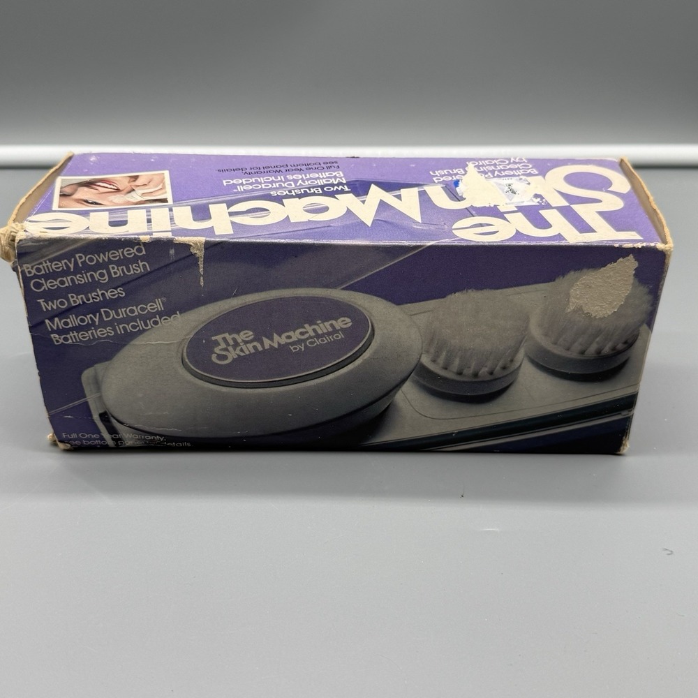 Vintage 1975 The‎ Skin Machine Facial Brush Clairol Case  Brushes